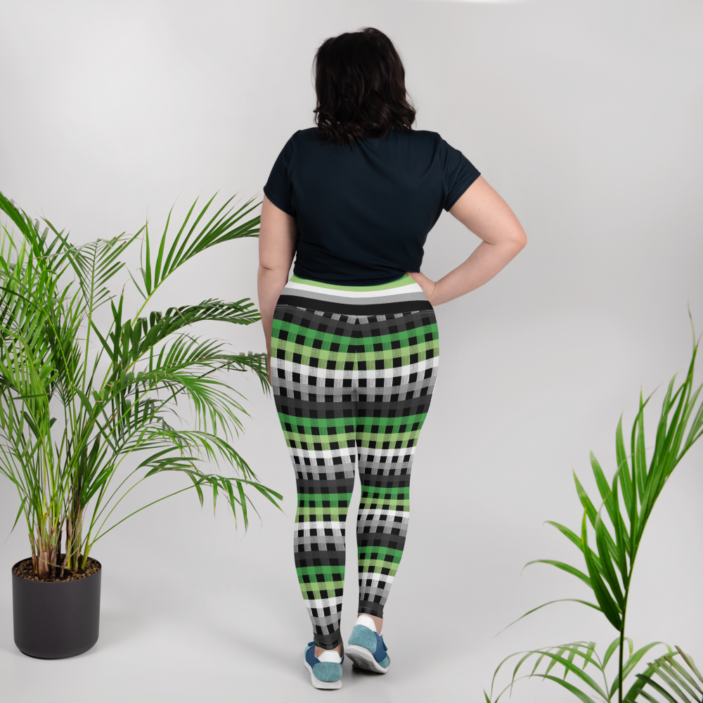 Aro Flannel Plus Size Leggings