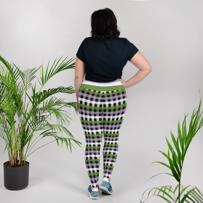 Genderqueer Flannel Plus Size Leggings