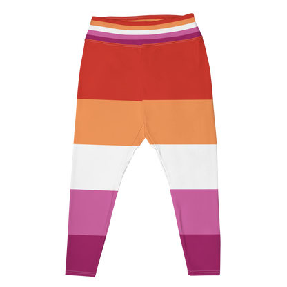 Lesbian Pride Flag Plus Size Leggings