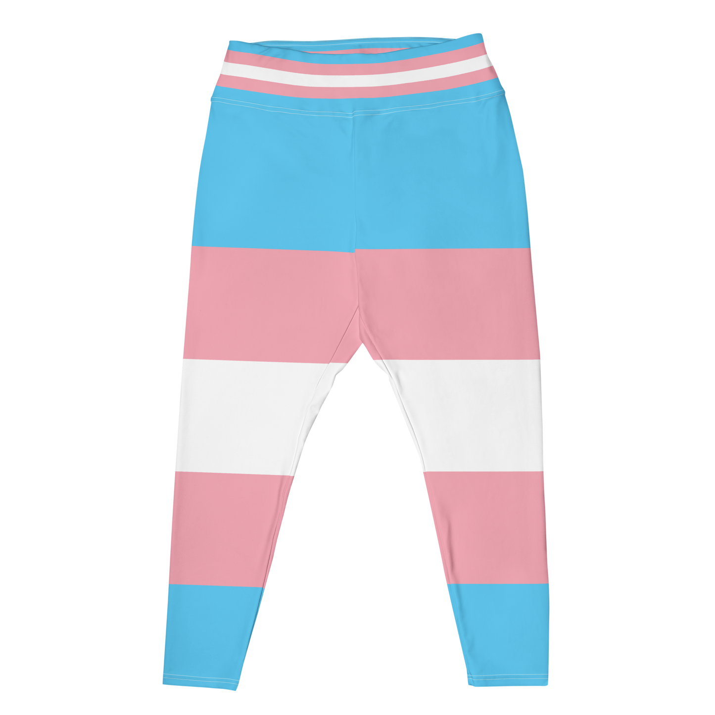 Trans Pride Flag Plus Size Leggings