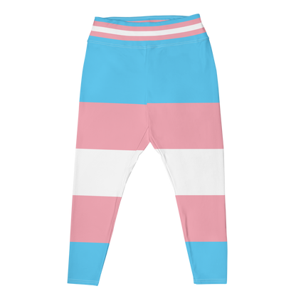 Trans Pride Flag Plus Size Leggings