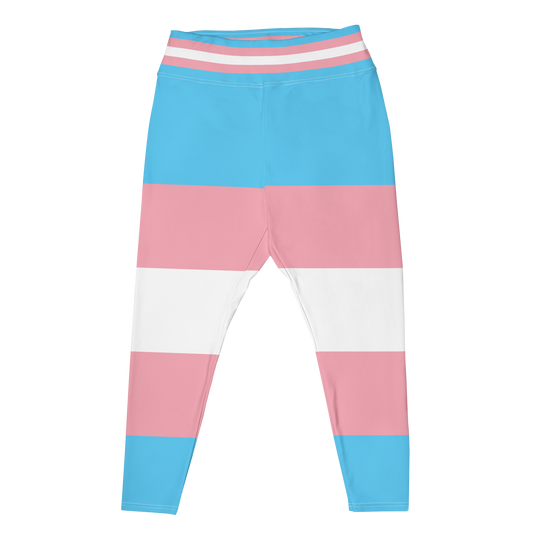 Trans Pride Flag Plus Size Leggings