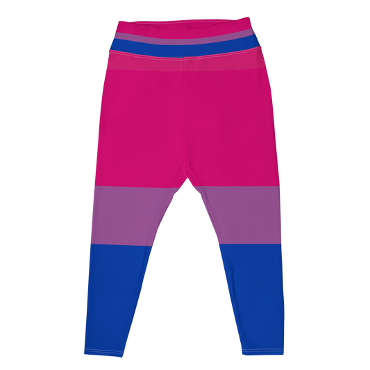 Bi Pride Flag Plus Size Leggings