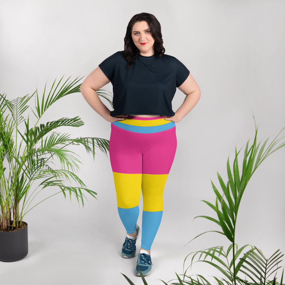 Pan Pride Flag Plus Size Leggings