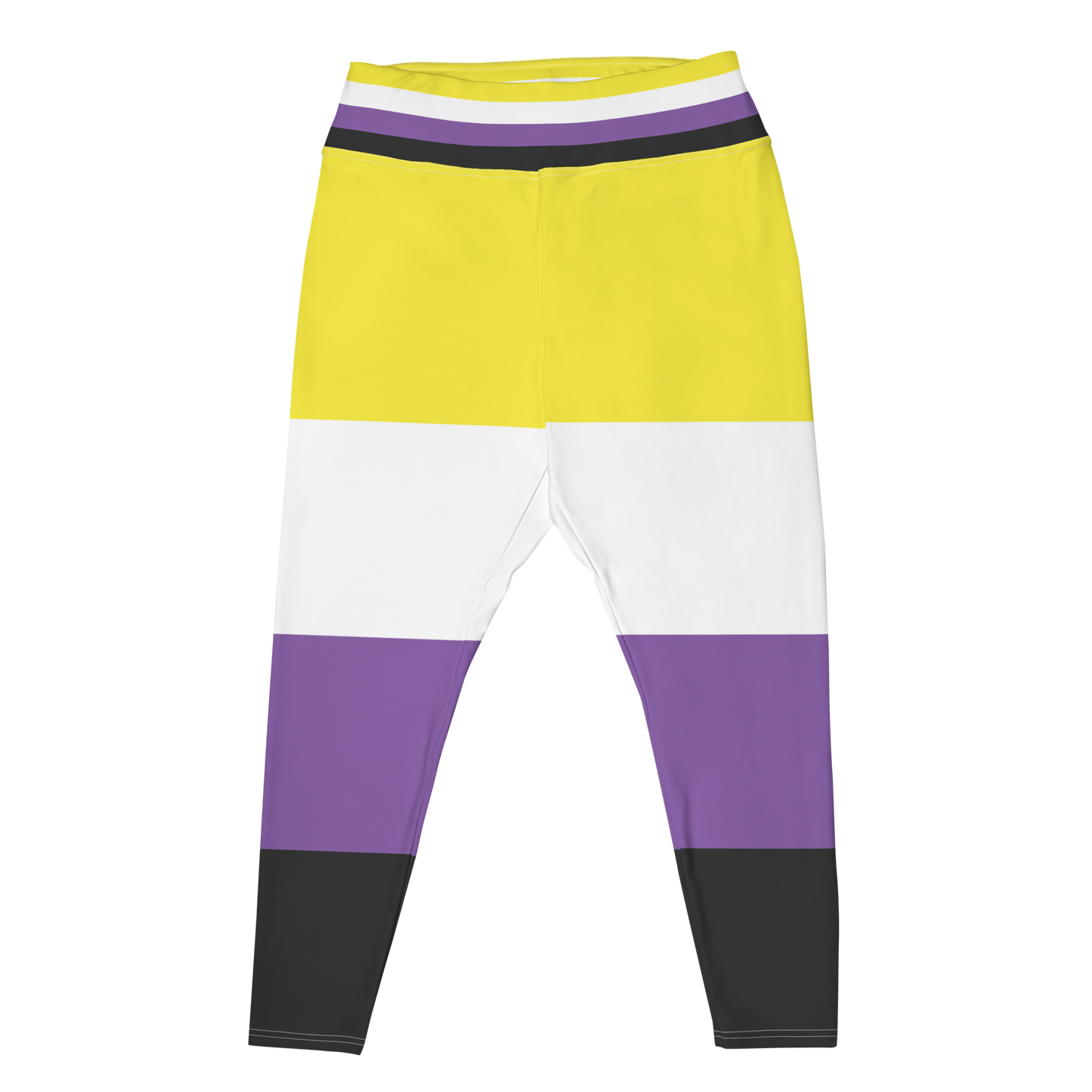 Enby Pride Flag Plus Size Leggings