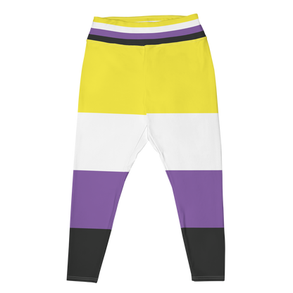 Enby Pride Flag Plus Size Leggings