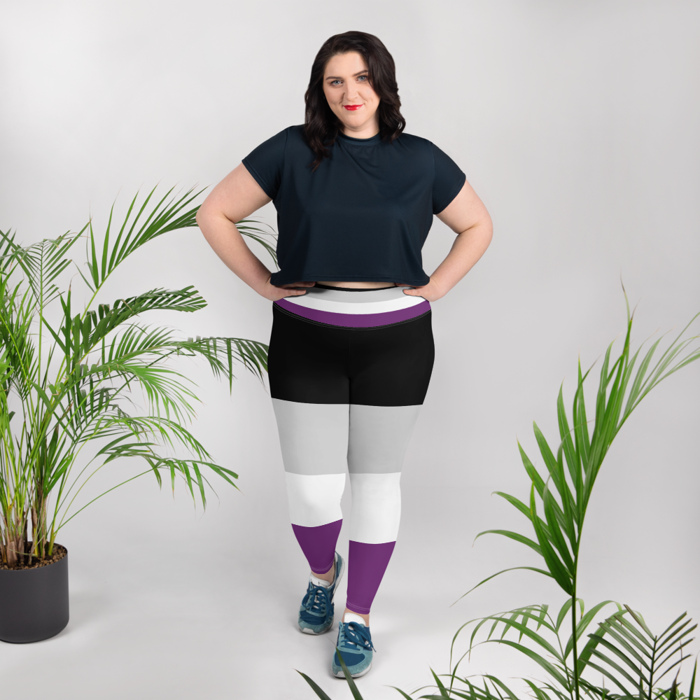 Ace Pride Flag Plus Size Leggings