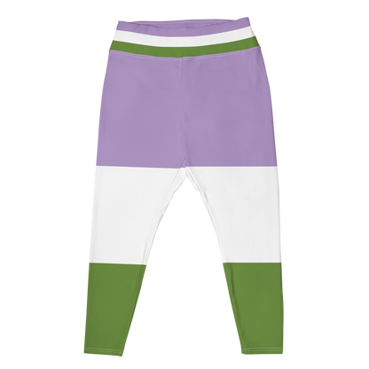 Genderqueer Pride Flag Plus Size Leggings