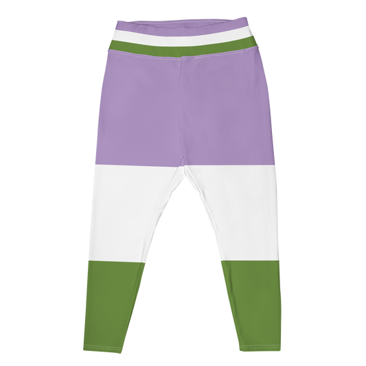 Genderqueer Pride Flag Plus Size Leggings