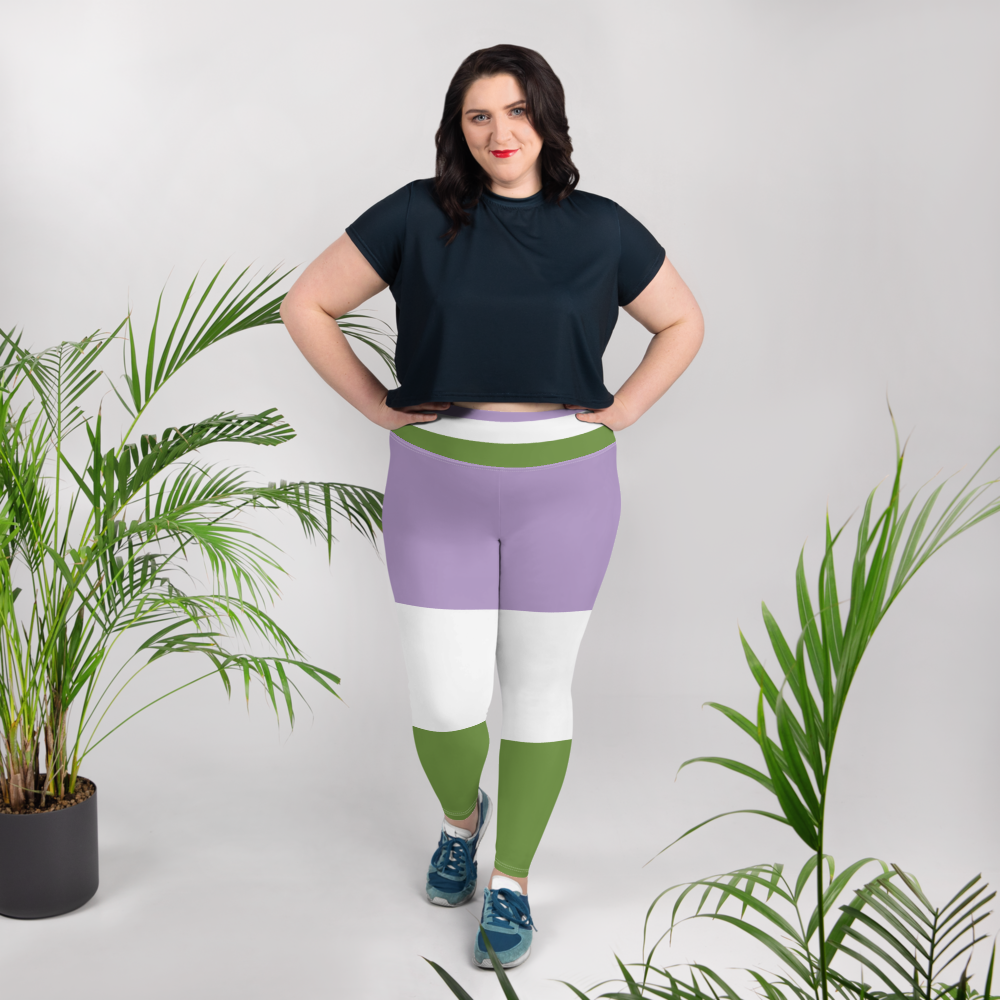 Genderqueer Pride Flag Plus Size Leggings