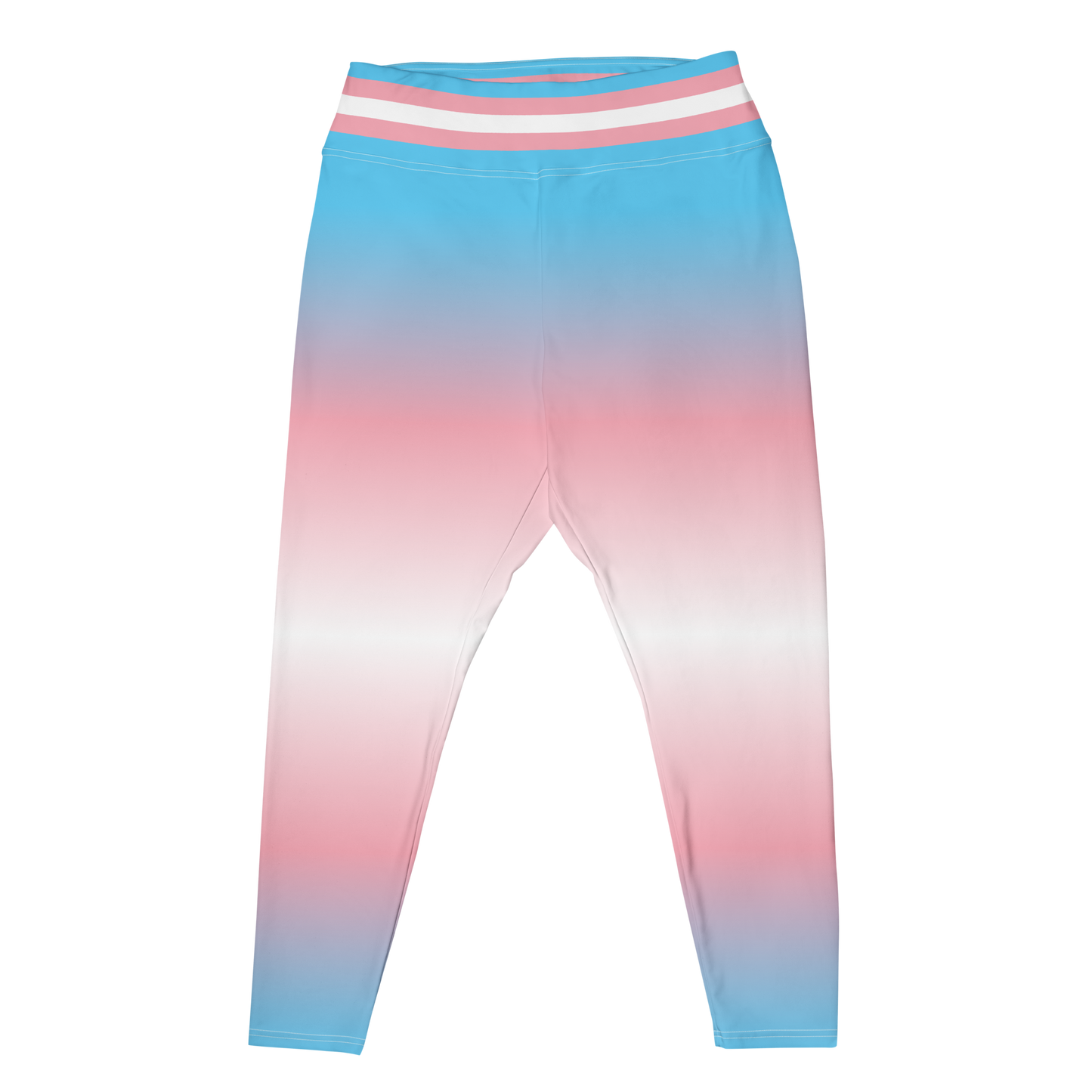 Trans Pride Gradient Plus Size Leggings