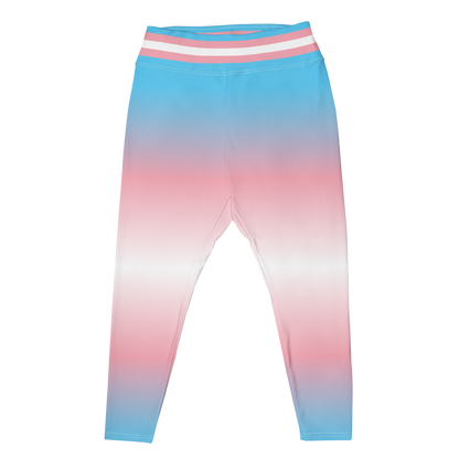 Trans Pride Gradient Plus Size Leggings