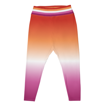 Lesbian Pride Gradient Plus Size Leggings