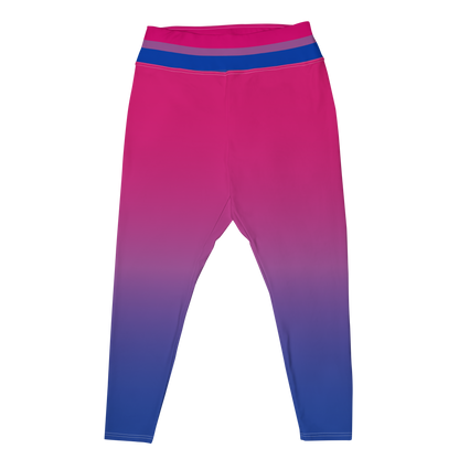 Bi Pride Gradient Plus Size Leggings