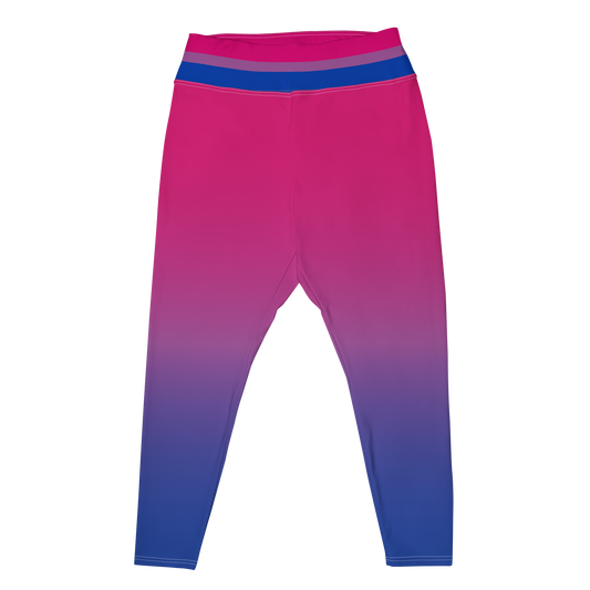 Bi Pride Gradient Plus Size Leggings