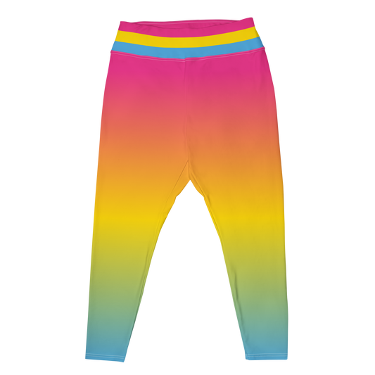 Pan Pride Gradient Plus Size Leggings