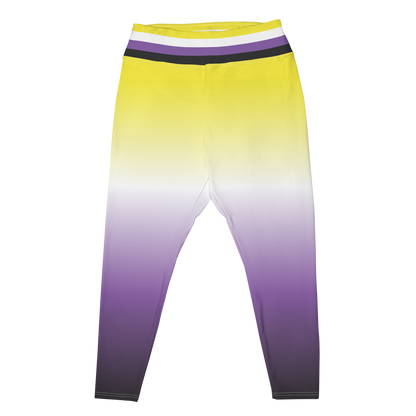 Enby Pride Gradient Plus Size Leggings