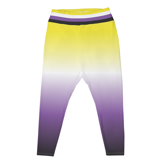 Enby Pride Gradient Plus Size Leggings