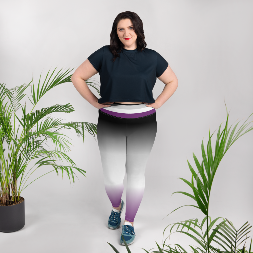 Ace Pride Gradient Plus Size Leggings