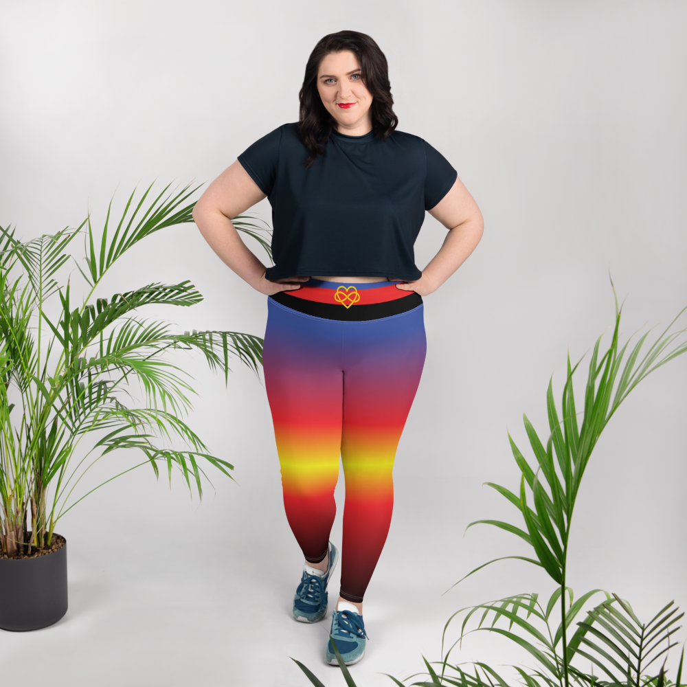 Poly Pride Gradient Plus Size Leggings