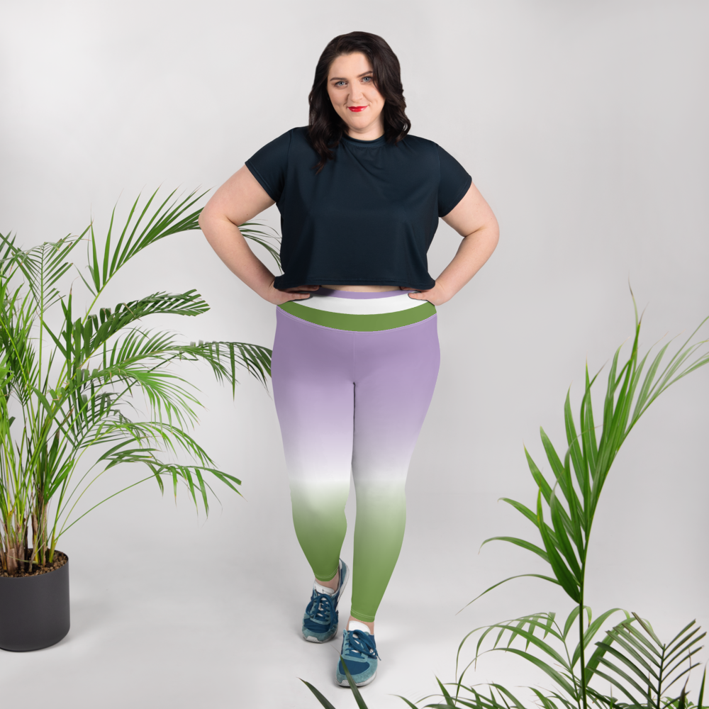 Genderqueer Pride Gradient Plus Size Leggings