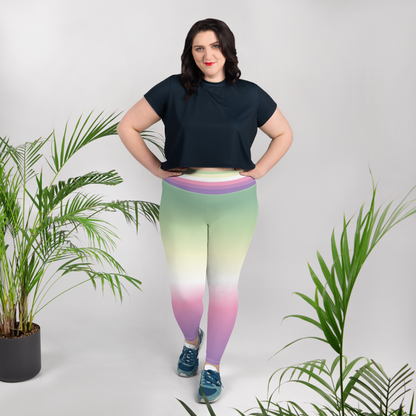 Genderfae Pride Gradient Plus Size Leggings