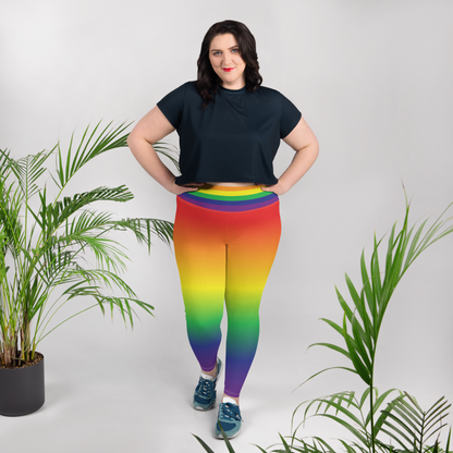 Rainbow Pride Gradient Plus Size Leggings