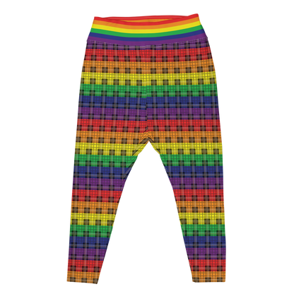 Rainbow Plaid Plus Size Leggings