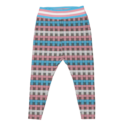 Trans Plaid Plus Size Leggings