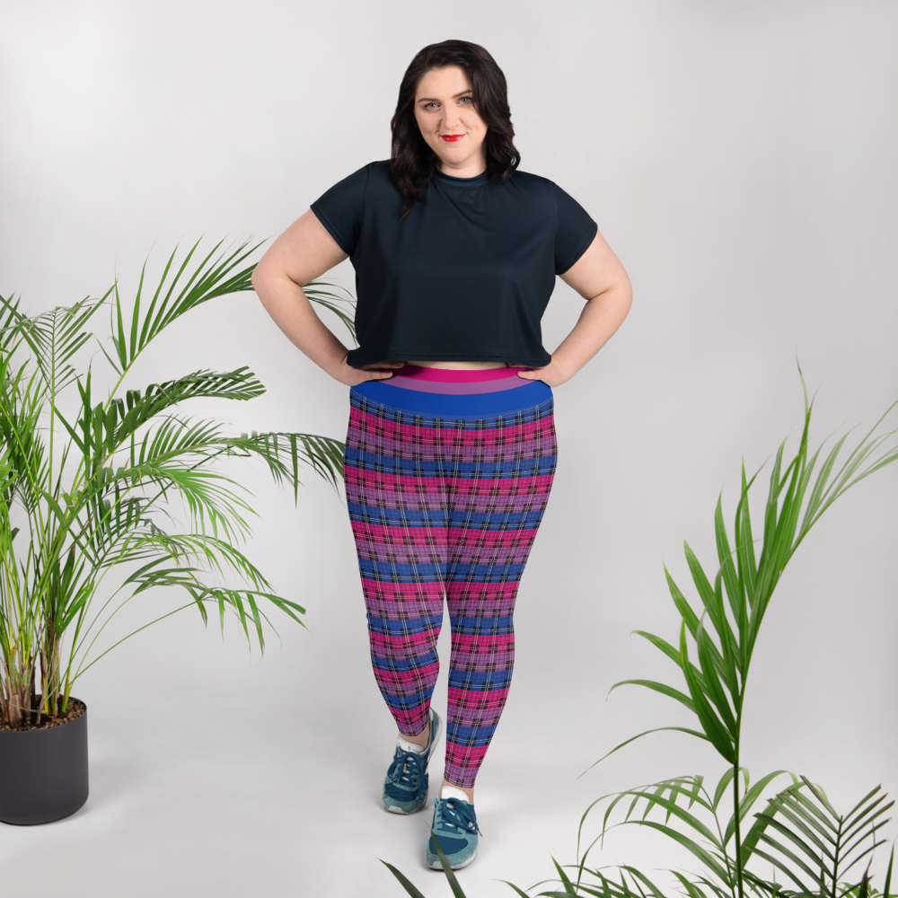 Bi Plaid Plus Size Leggings