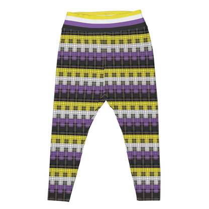 Enby Plaid Plus Size Leggings