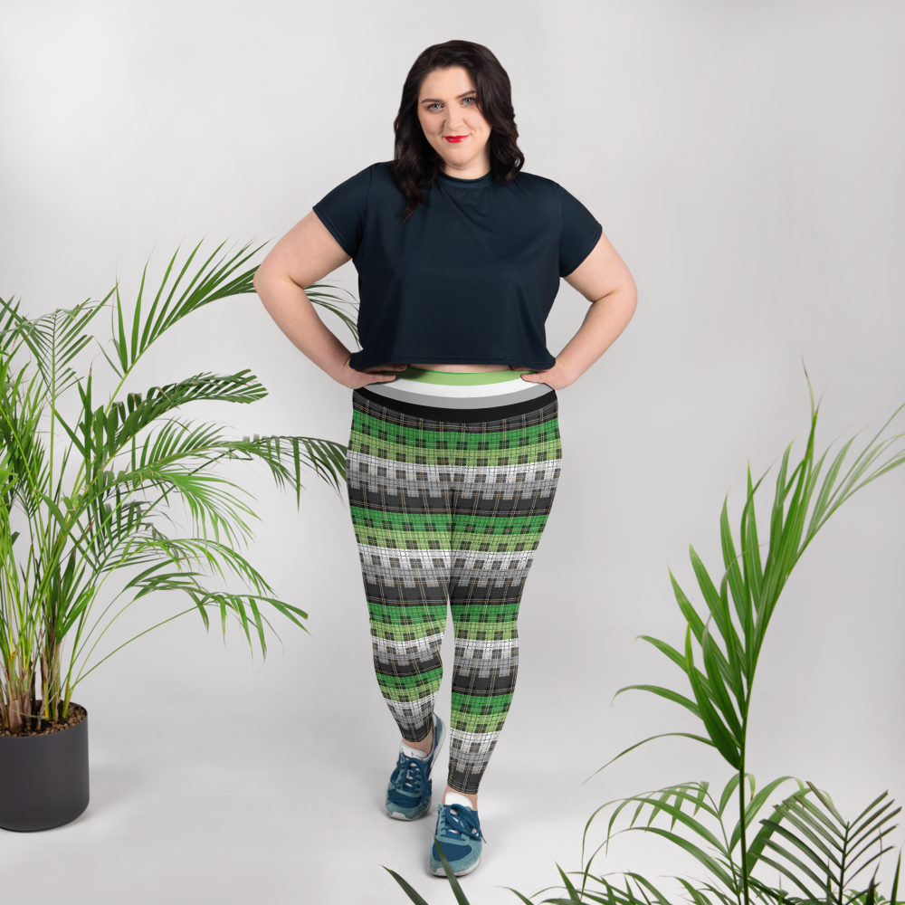 Aro Plaid Plus Size Leggings