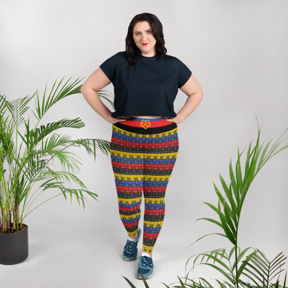 Poly Plaid Plus Size Leggings