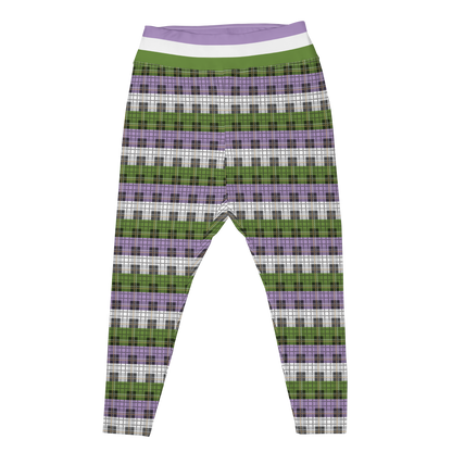 Genderqueer Plaid Plus Size Leggings