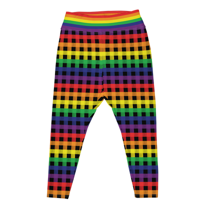 Rainbow Flannel Plus Size Leggings