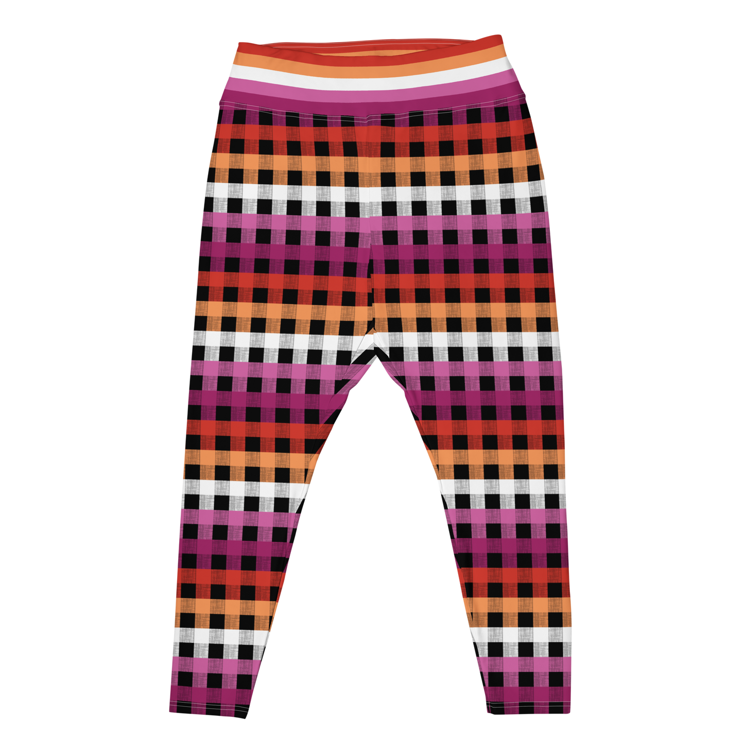 Lesbian Flannel Plus Size Leggings