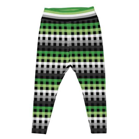 Aro Flannel Plus Size Leggings