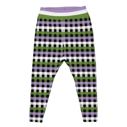 Genderqueer Flannel Plus Size Leggings