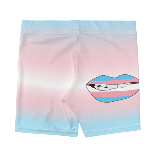 Trans Pride Biting Lips Shorts