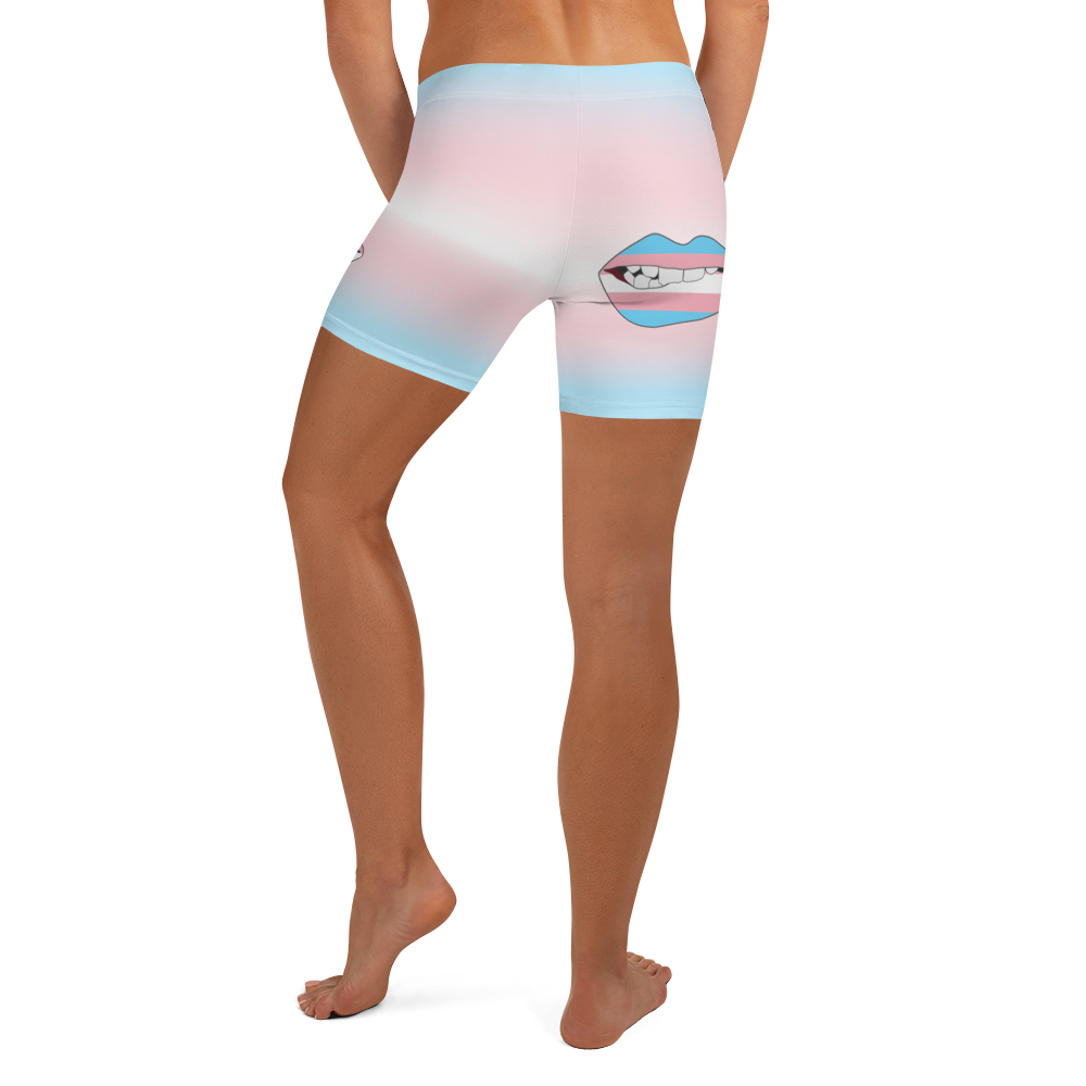 Trans Pride Biting Lips Shorts