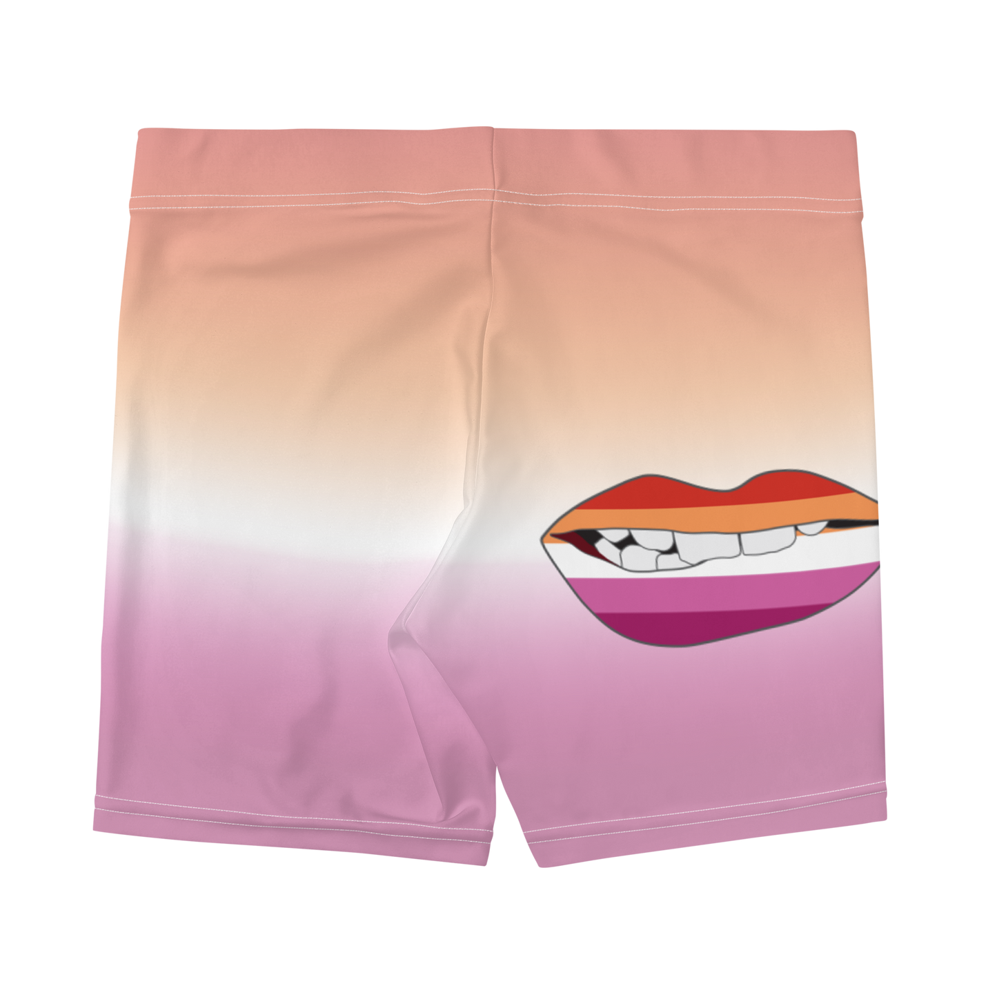 Lesbian Pride Biting Lips Shorts