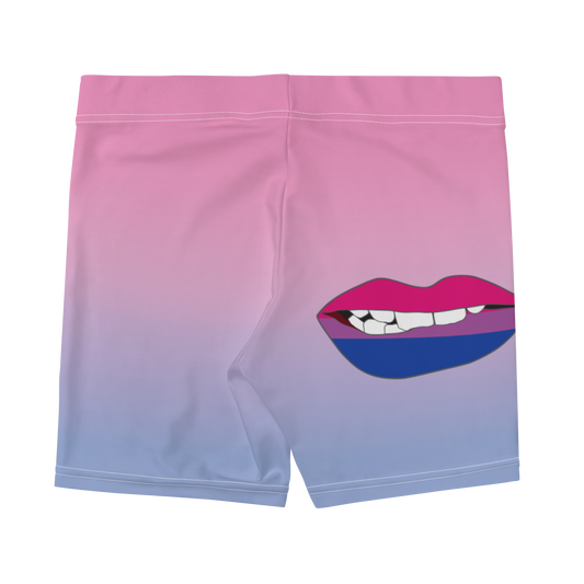 Bi Pride Biting Lips Shorts