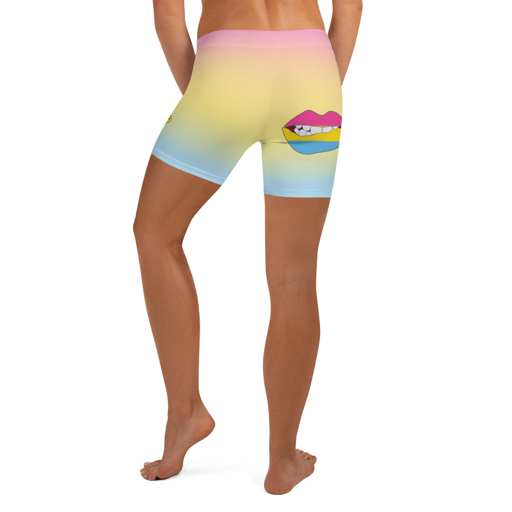 Pan Pride Biting Lips Shorts