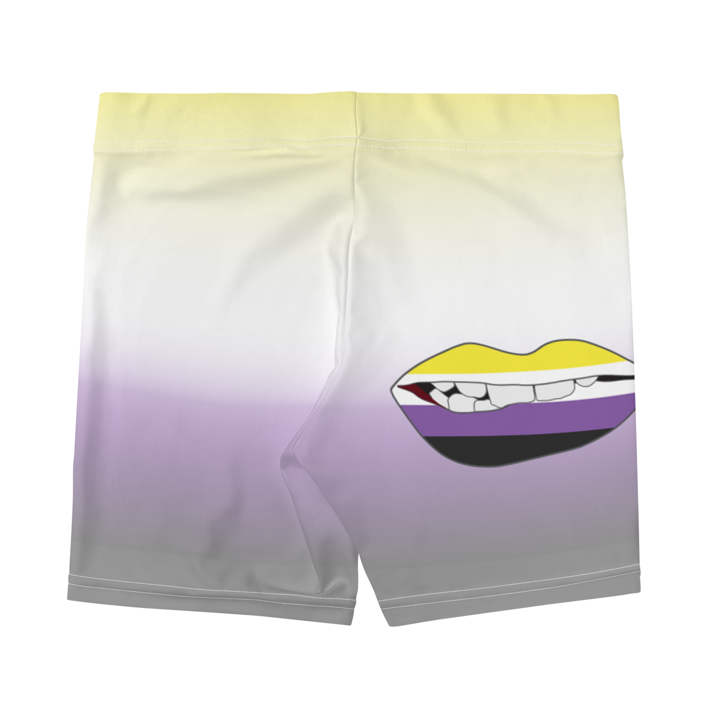 Enby Pride Biting Lips Shorts