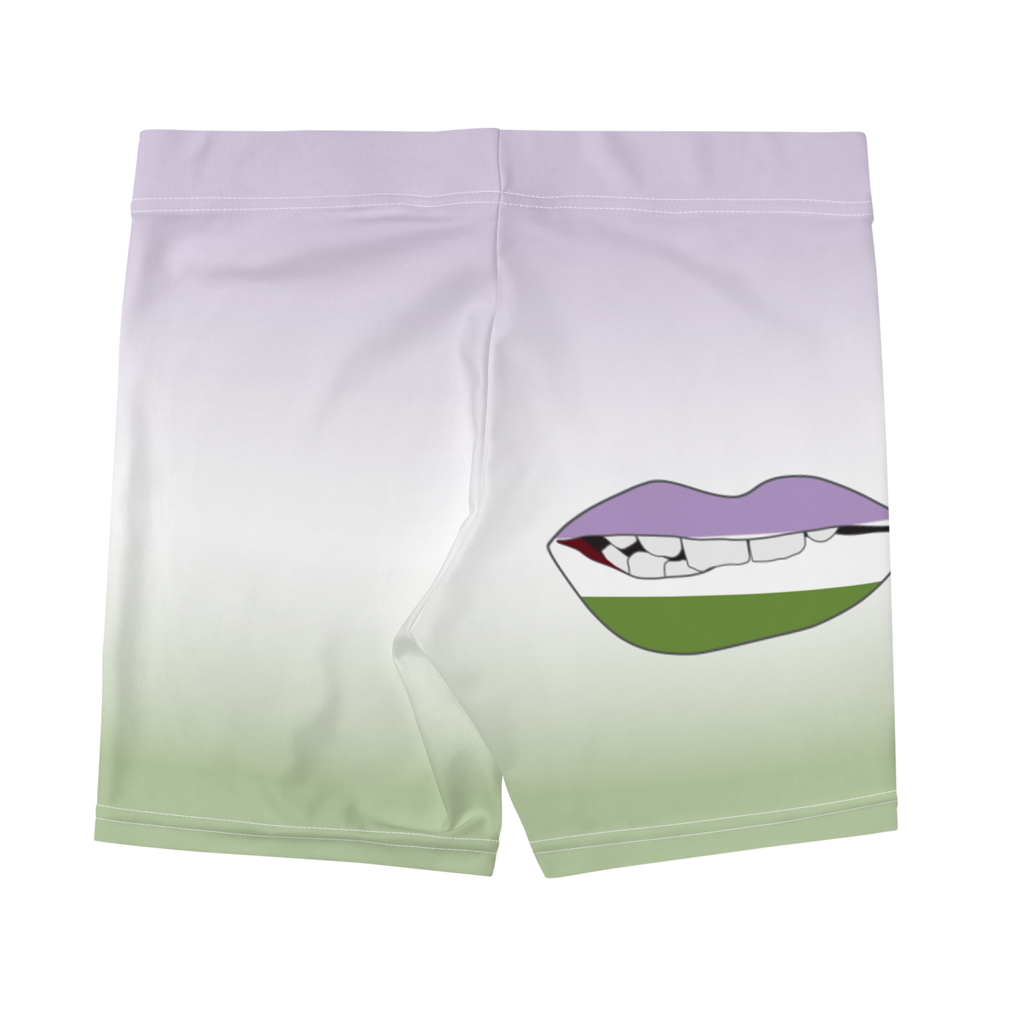 Genderqueer Pride Biting Lips Shorts