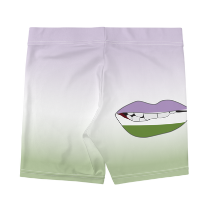 Genderqueer Pride Biting Lips Shorts