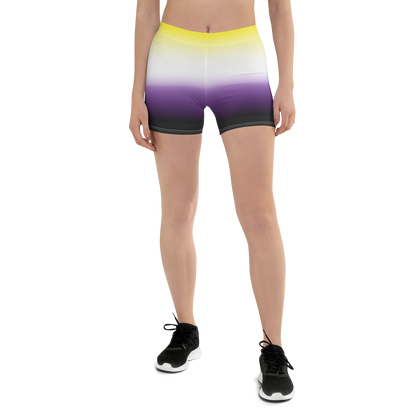 Enby Pride Gradient Shorts