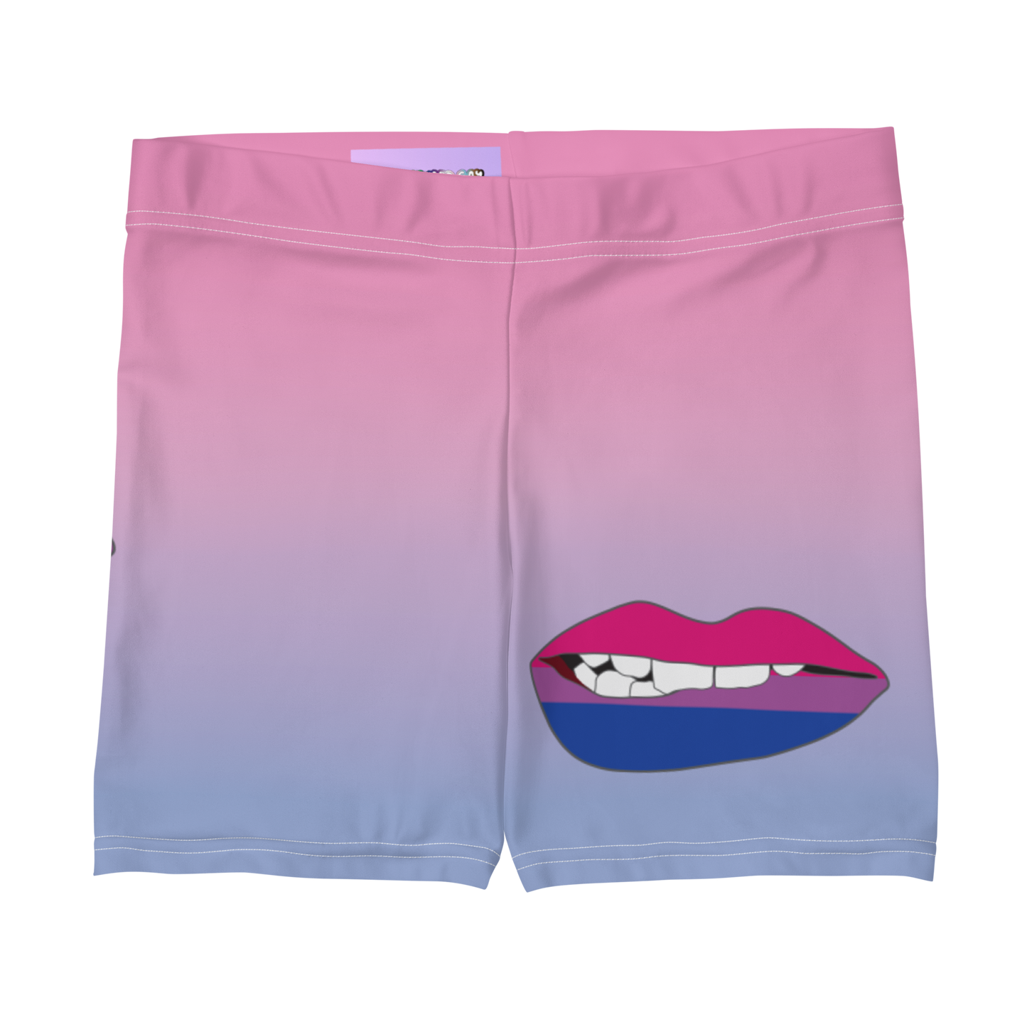 Bi Pride Biting Lips Shorts