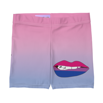 Bi Pride Biting Lips Shorts