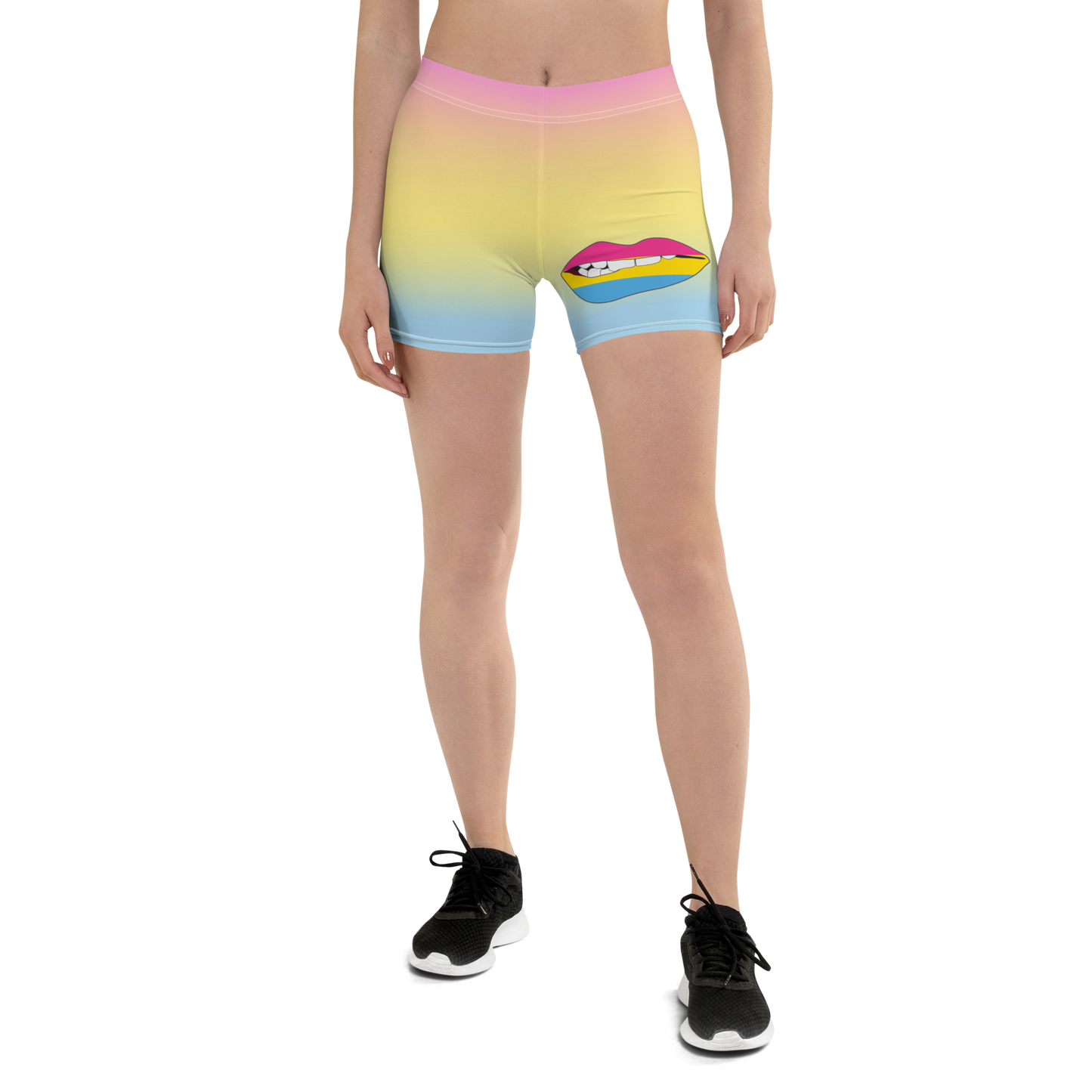 Pan Pride Biting Lips Shorts